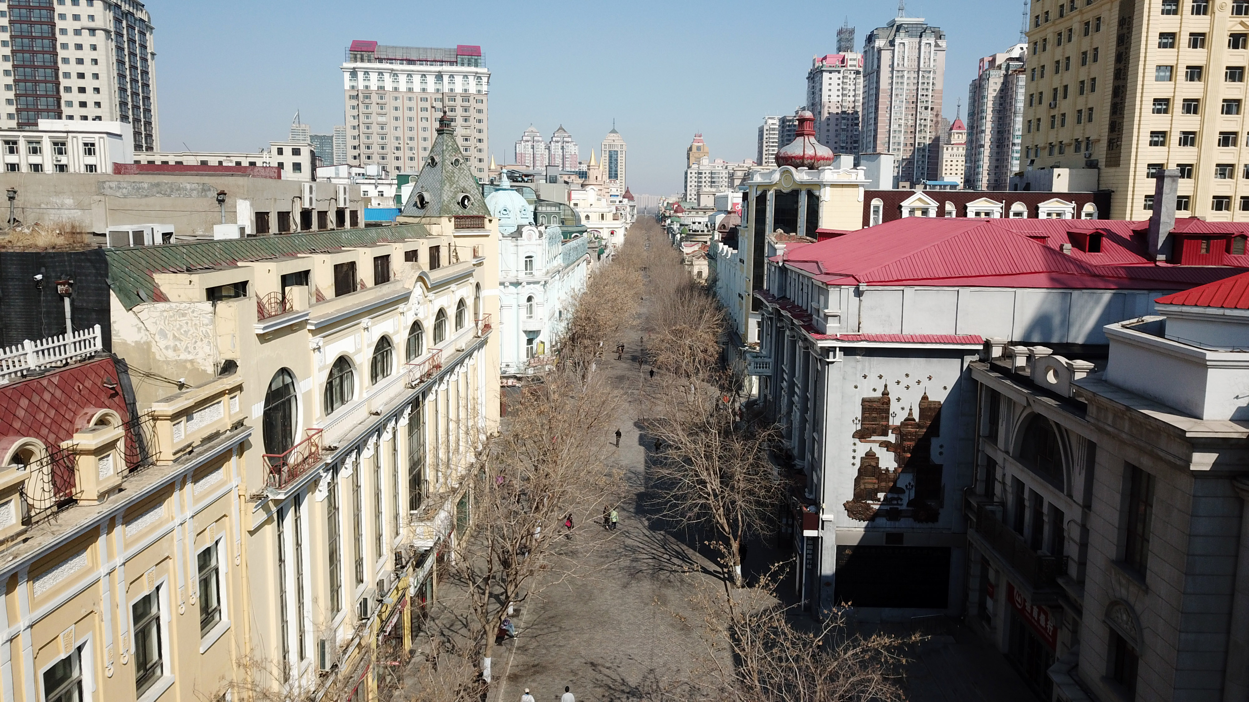 哈尔滨改造百年历史老街